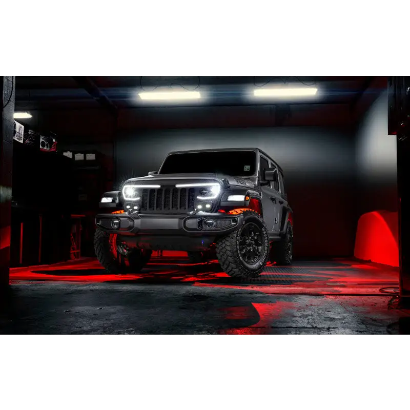 Oracle Bluetooth + RF Underbody Rock Light Kit - Jeep with red light