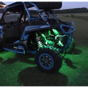Blue and black ATV with green light - Oracle Bluetooth + RF Underbody Rock Light Kit - 8 PCS