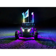 Product image of car with flag on side - Oracle Bluetooth + RF Underbody Rock Light Kit - 8 PCS - ColorSHIFT.