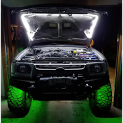 Oracle Bluetooth + RF Underbody Rock Light Kit - Green Illuminated Car