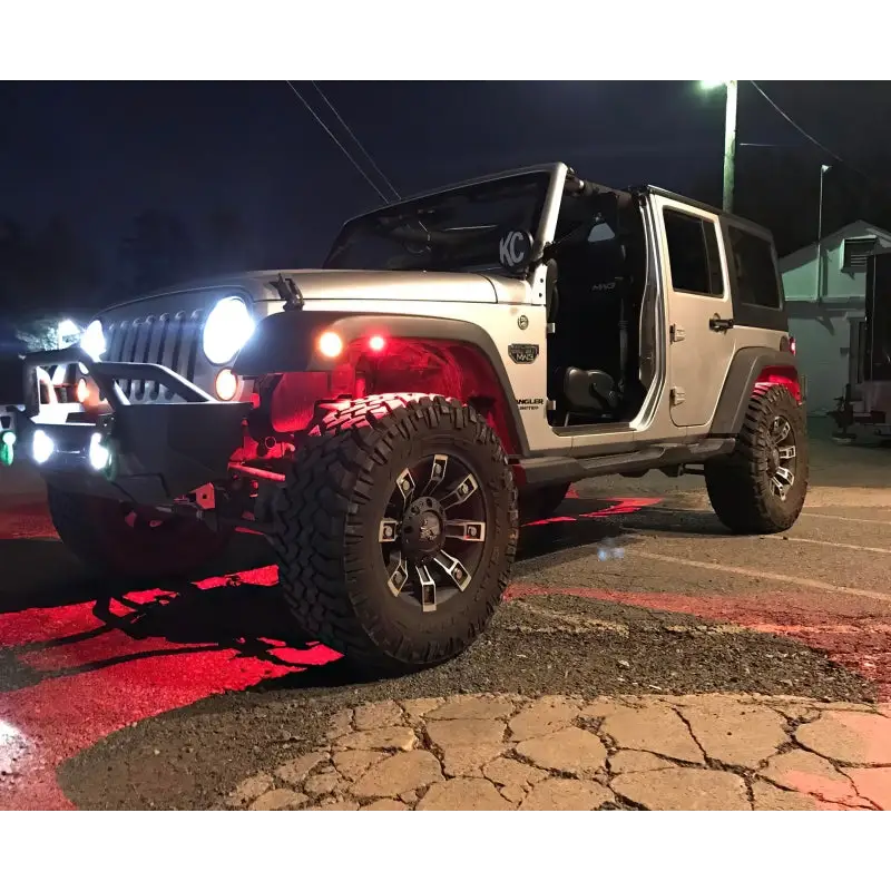 ColorSHIFT Jeep with Side Light - Oracle Bluetooth + RF Underbody Rock Light Kit: 8 PCS