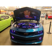 Oracle Engine Bay 5050 SMD Kit - RGB ColorSHIFT LED strips for car with hood open