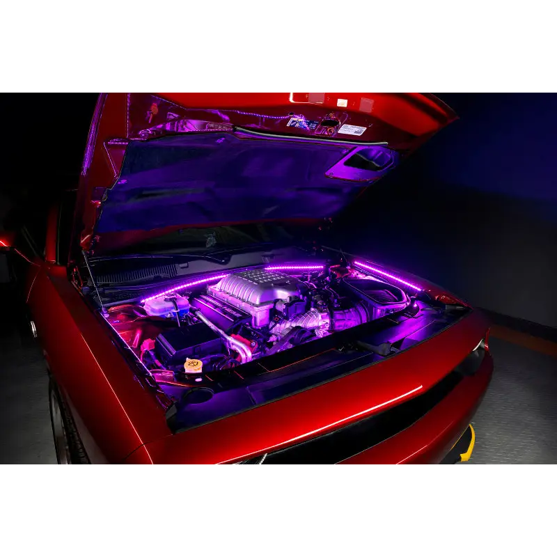 Oracle Engine Bay 5050 SMD Kit - RGB ColorSHIFT LED Strips Illuminate Hood Purple
