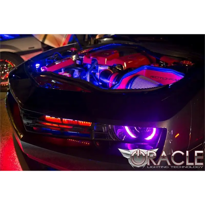 Oracle Engine Bay 5050 SMD Kit with purple light on car