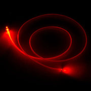 Red fiber optic LED light in Oracle Interior Kit - ColorSHIFT (4PCS) illuminating the darkness
