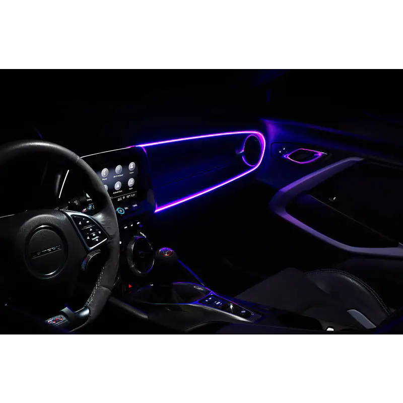 Oracle Fiber Optic LED Interior Kit - ColorSHIFT showing purple lights