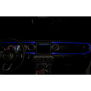 Oracle Fiber Optic LED Interior Kit - ColorSHIFT (4PCS) - Interior of Car with Blue LEDs