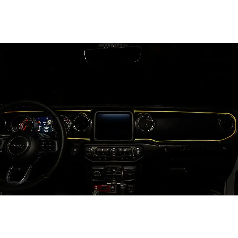 Oracle Fiber Optic LED Interior Kit - ColorSHIFT lighting in car interior.