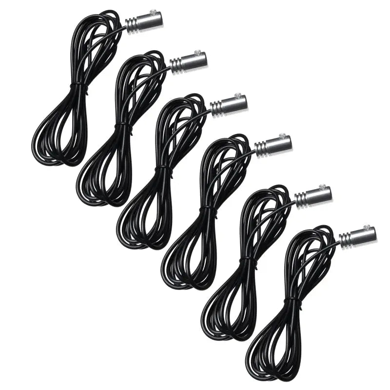 3 pack of black fiber optic cables for therm - part of Oracle Fiber Optic LED Interior Kit - ColorSHIFT