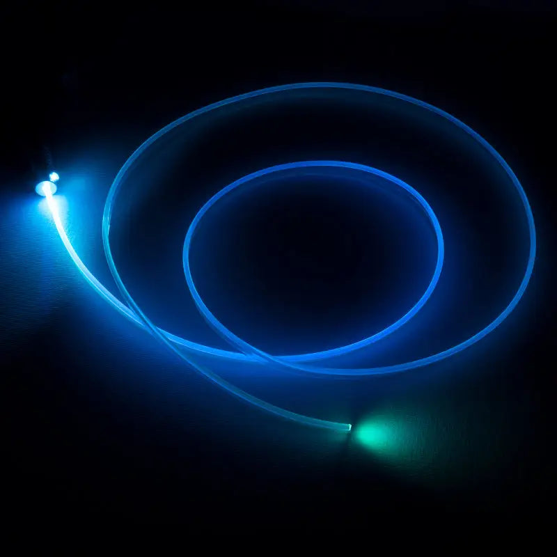 Oracle Fiber Optic LED Interior Kit with blue glow ring on black background