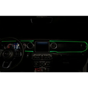Dashboard with green fiber optic LEDs - Oracle Fiber Optic LED Interior Kit - ColorSHIFT