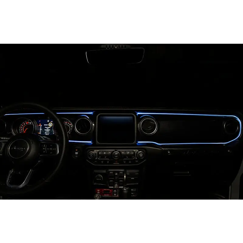 Oracle fiber optic LED interior kit featuring integrated edge blue lights