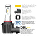 Oracle H11 - VSeries LED Headlight Bulb Conversion Kit - 6000K with invisible light emission.