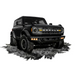 Black truck featuring Oracle High 21-22 Ford Bronco Triple LED Fog Light kit on white background.