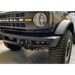 Black Jeep with LED fog light kit for Bronco Steel Bumper.