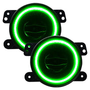 Green LED fog lights for Oracle Jeep Wrangler - ColorSHIFT Dyanmic