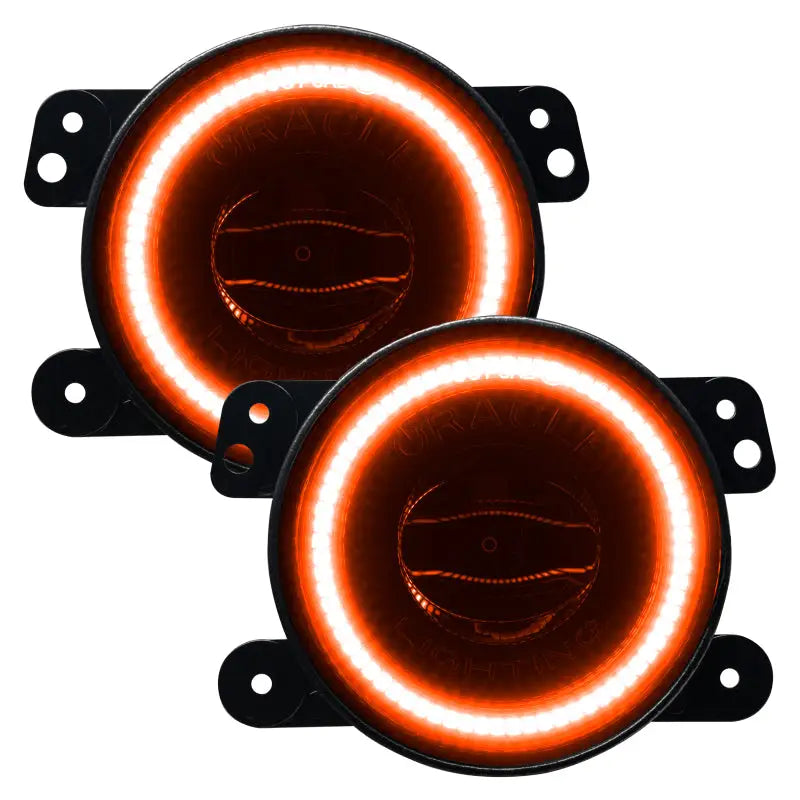 Red Oracle Jeep Wrangler LED Fog Lights for high performance W LED.