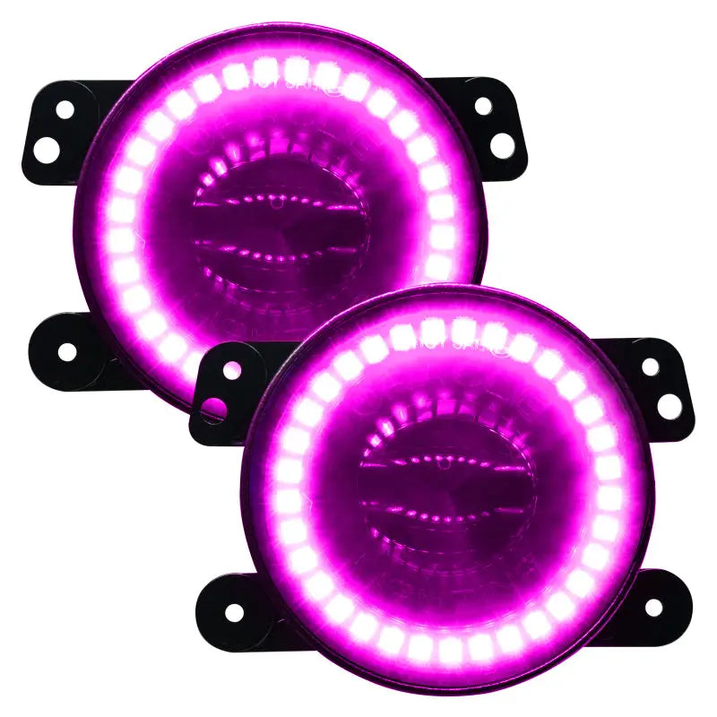 Purple LED fog lights for Oracle Jeep Wrangler - ColorSHIFT.