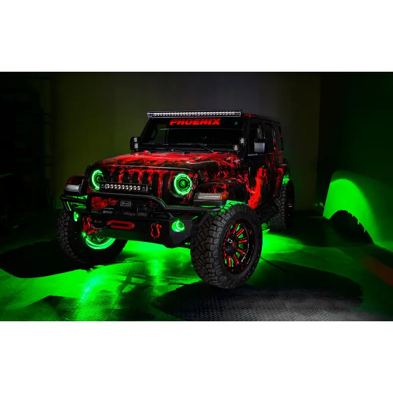 Oracle Jeep Wrangler High Performance W LED Fog Lights - ColorSHIFT
