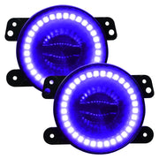 Pair of blue LED fog lights for Oracle Jeep Wrangler - Performance W LED.