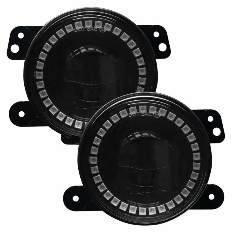 Pair of black LED Fog Lights for Ford - Oracle Jeep Wrangler High Performance W LED.