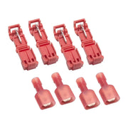 Red electrical wires close up on white surface - Oracle Jeep Wrangler LED Fog Lights