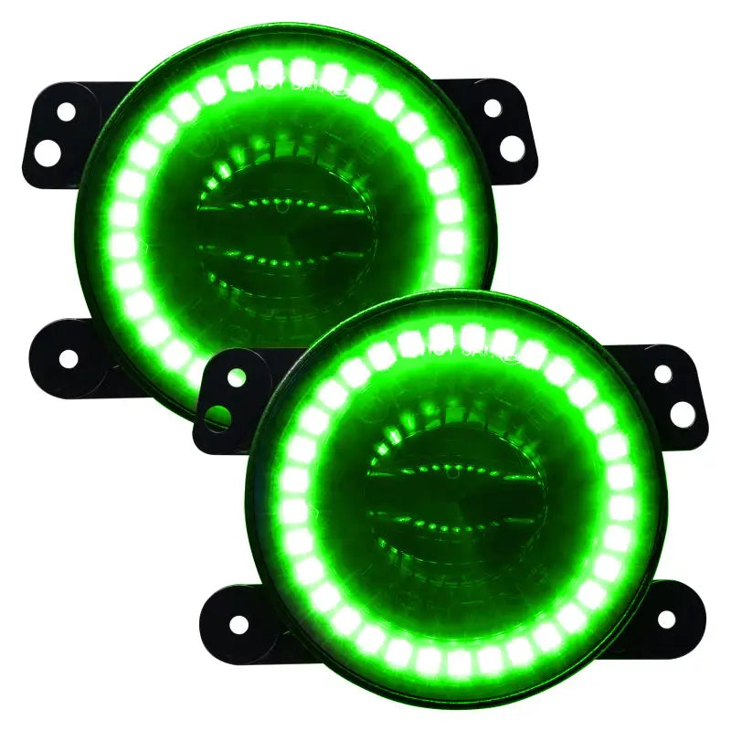 Green LED fog lights for motorcycle - Oracle Jeep Wrangler High Performance W LED Fog Lights.