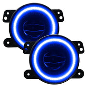 Pair of blue LED angel eyes for car - Oracle Jeep Wrangler LED fog lights ColorSHIFT