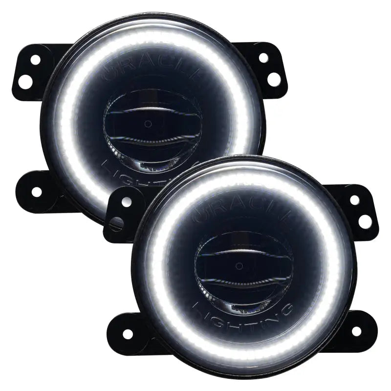 Pair of 2 LED fog lights for BMW E-Class by Oracle Jeep Wrangler High Performance W LED - ColorSHIFT.