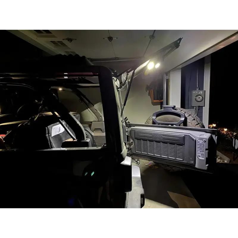LED cargo light module installed in Oracle Jeep Wrangler JL - Amber/White