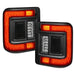 Black LED tail lights for Ford displayed in Oracle Jeep Wrangler JL LED Flush Mount Tail Light.