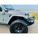 Gray Jeep Wrangler JL with black tire cover - Oracle Smoked Lens LED Sidemarkers