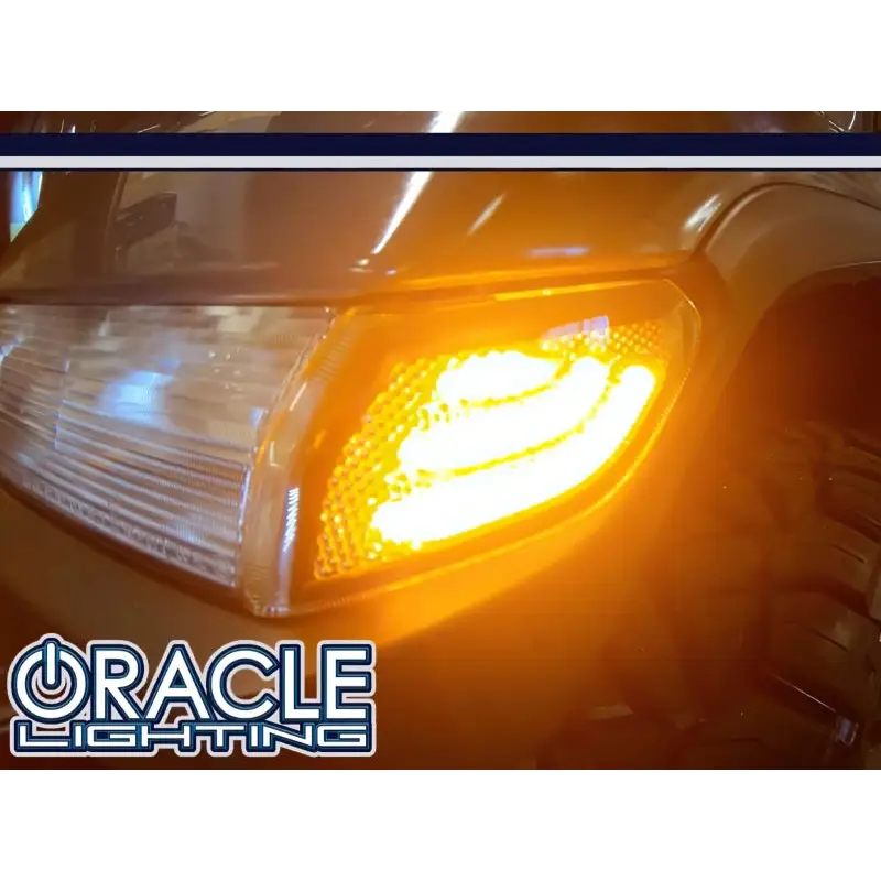 Oracle Jeep Wrangler smoked lens LED sidemarkers with headlights for trucks