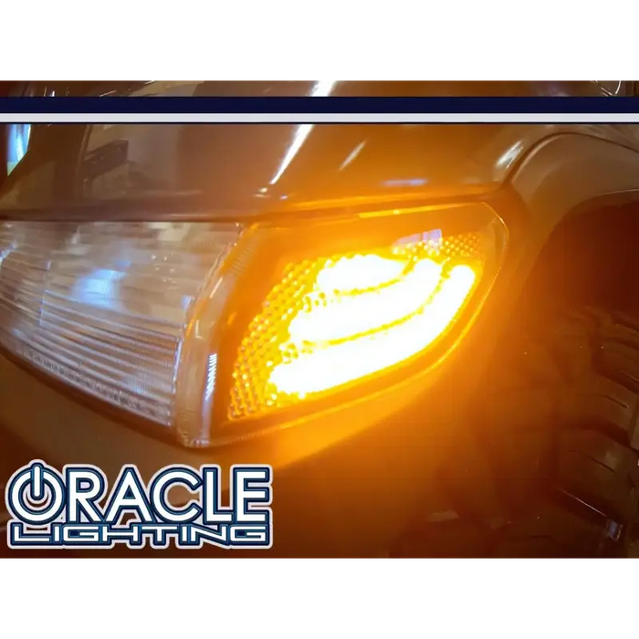 Oracle Jeep Wrangler smoked lens LED sidemarkers with headlights for trucks