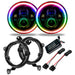 Oracle Jeep Wrangler JL/Gladiator JT 7in. High Powered LED Headlights - Pair of Round Halo Lights with Wiring Harness