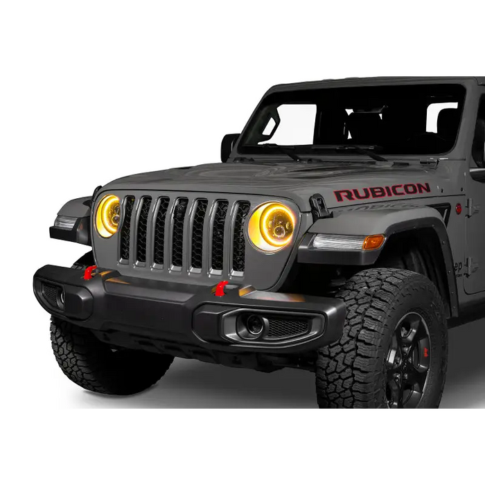 Gray Oracle Jeep Wrangler JL/Gladiator JT 7in. High Powered LED Headlights - Dynamic