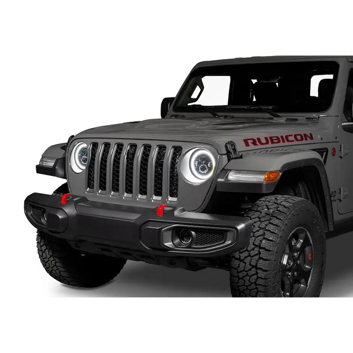 Oracle Jeep Wrangler JL Gladiator JT 7in. High Powered LED Headlights - Front View