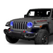 Gray Jeep Wrangler JL/Gladiator JT with Blue LEDs - Oracle LED Headlights