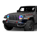 Oracle Jeep Wrangler JL/Gladiator JT 7in. LED Headlights - Gray jeep with blue LED light