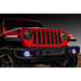 Red Jeep Wrangler JL/Gladiator JT LED Surface Mount Fog Light Halo Kit - ColorSHIFT