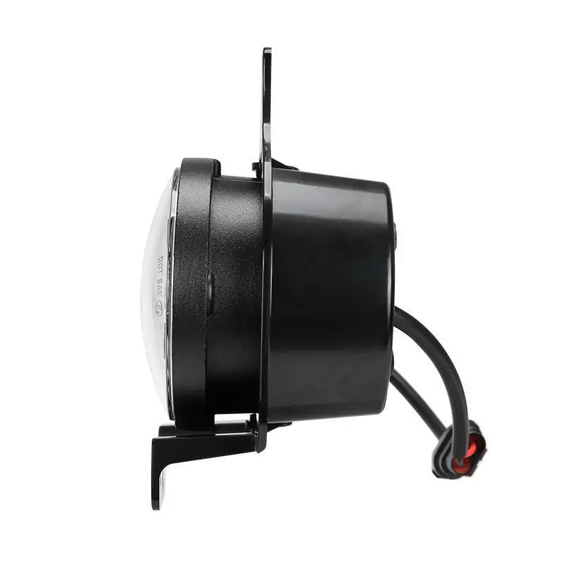 Black and white speaker attached to black stand - Oracle Jeep Wrangler LED Fog Lights