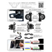 Front end assembly diagram for Oracle LED fog lights adapter brackets on Jeep Wrangler.