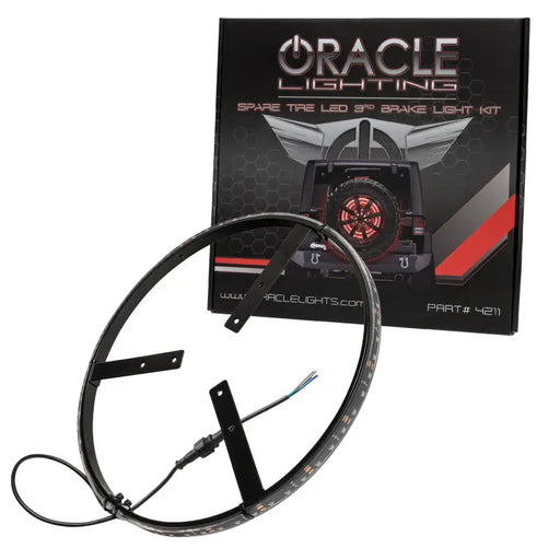 Oracle LED Illuminated Wheel Ring 3rd Brake Light with Oracle lighting kit for the light bar.