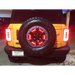 Yellow Jeep with red LEDs on Oracle LED Illuminated Wheel Ring 3rd Brake Light - Red