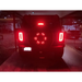 Rear end of truck with red 3rd brake light LEDs.