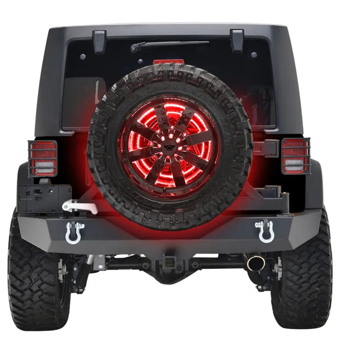 Red Oracle LED Illuminated Wheel Ring 3rd Brake Light.