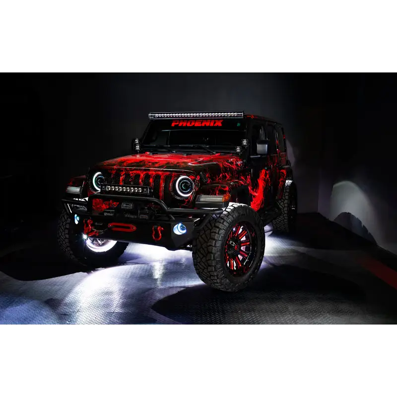 Oracle LED Illuminated Wheel Rings - ColorSHIFT - 15in - Jeep Wrangler LED Lighting