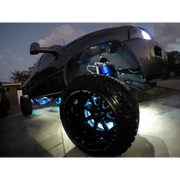 Oracle LED Illuminated Wheel Rings - ColorSHIFT - 15in, with light on wheels