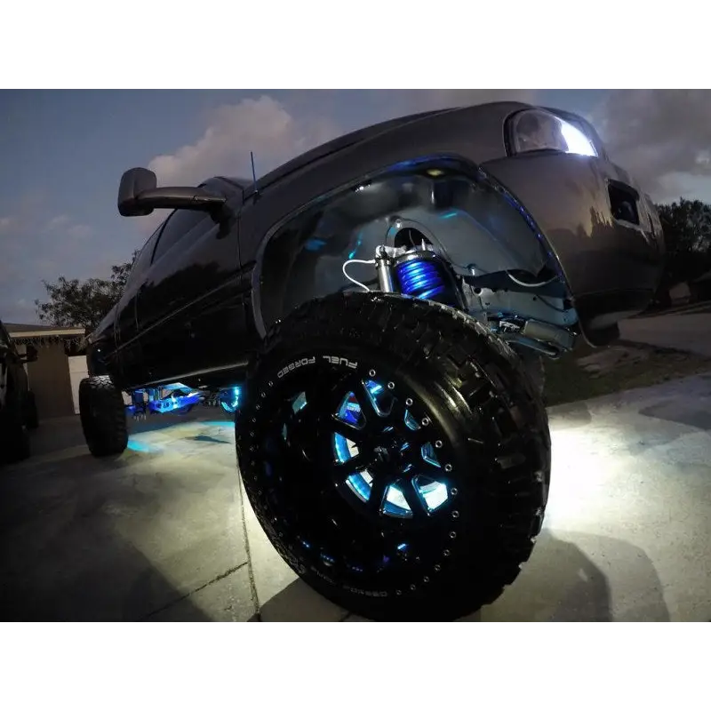 Oracle LED Illuminated Wheel Rings - ColorSHIFT - 15in, with light on wheels