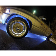 Oracle LED Illuminated Wheel Rings - ColorSHIFT - 15in - ColorSHIFT No Remote, car with side light